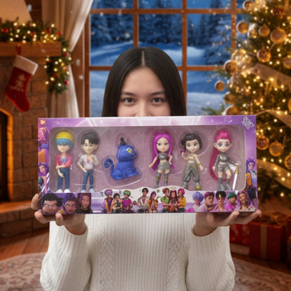 6 Set - Figuras de Juguete Guerreras Kpop y Saja Boys