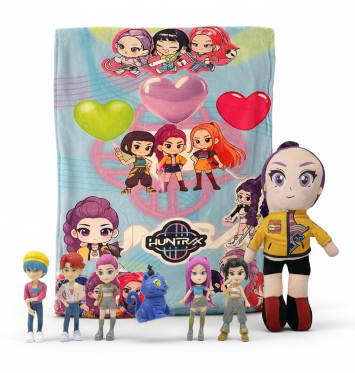 Nubi 3Pack Navideño Kpop: 1 Frazada Cobija + 1 Set de 6 Figuras + 1 Peluche 45cm + Envío Express Gratis