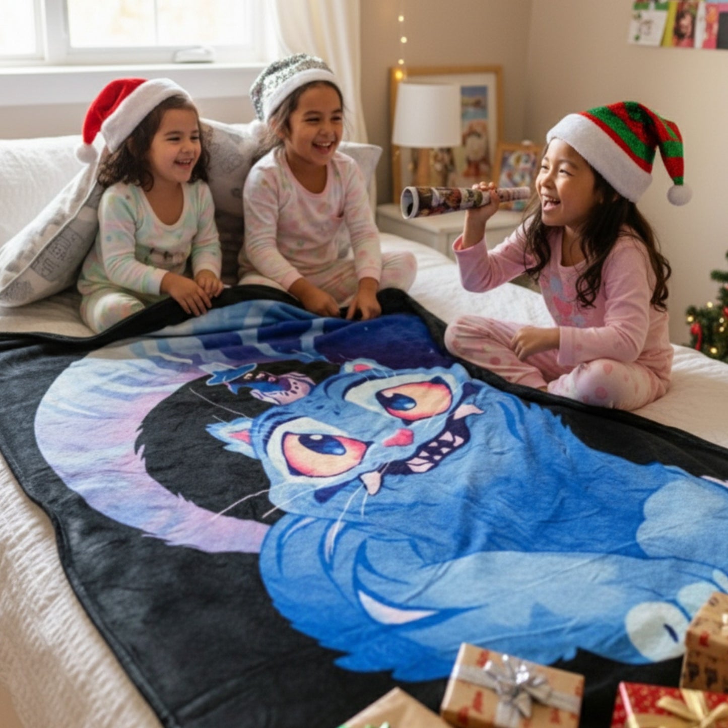 Nubi 3Pack Navideño Kpop: 1 Frazada Cobija + 1 Set de 6 Figuras + 1 Peluche 45cm + Envío Express Gratis